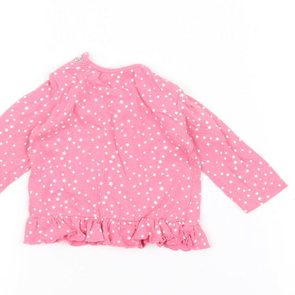 Earlydays Baby Pink Polka Dot  Basic T-Shirt Size 3-6 Months