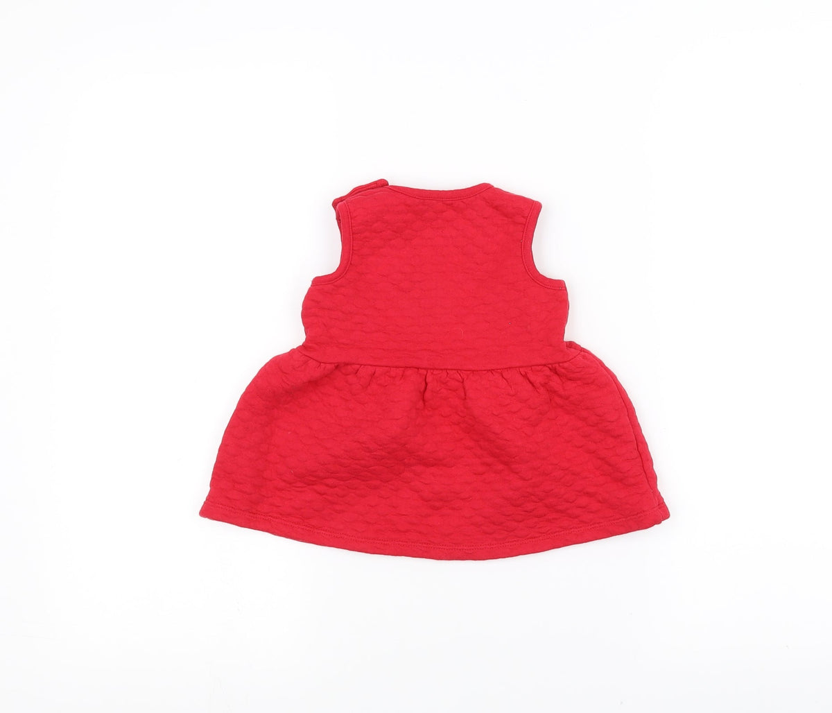 Back view of Nutmeg Baby Red A-Line, size 3-6, Months