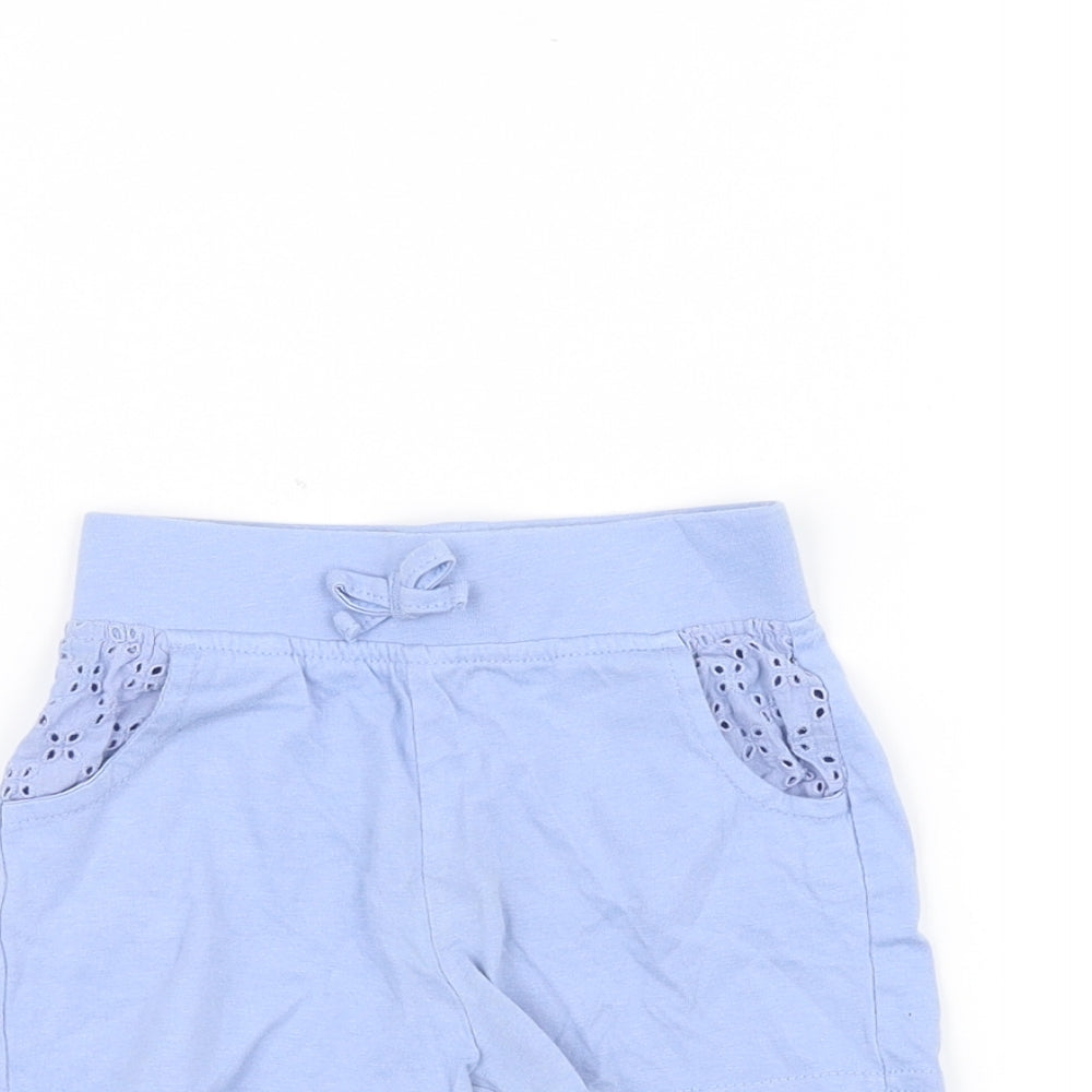 George Baby Blue   Cropped Trousers Size 12-18 Months