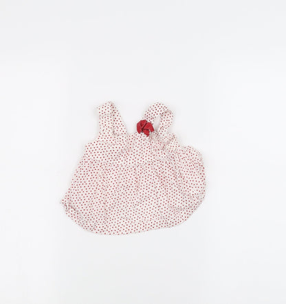 H&M Baby White Polka Dot  A-Line  Size 3-6 Months