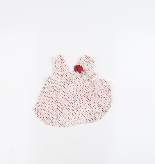H&M Baby White Polka Dot  A-Line  Size 3-6 Months