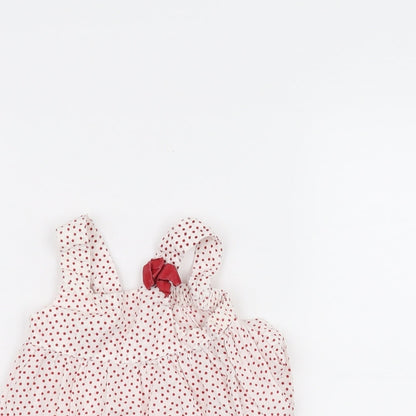 H&M Baby White Polka Dot  A-Line  Size 3-6 Months