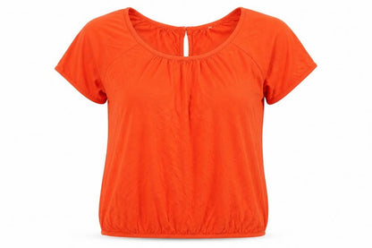 Womens UK Size 14 et vous Orange Basic T-Shirt