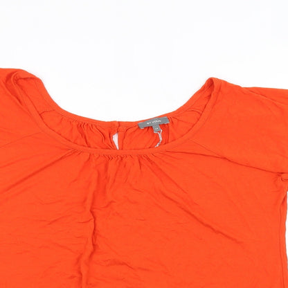 Womens UK Size 14 et vous Orange Basic T-Shirt