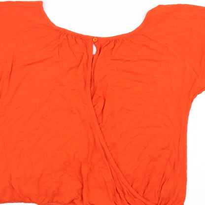 Womens UK Size 14 et vous Orange Basic T-Shirt