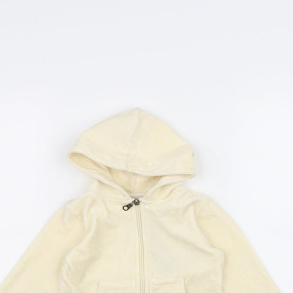 perfect Girls White   Full Zip Hoodie Size 2-3 Years