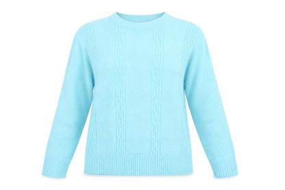 Pure & Natural Womens Blue  Knit Pullover Jumper Size M