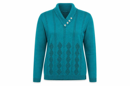 Pure & Natural Womens Green   Pullover Jumper Size M