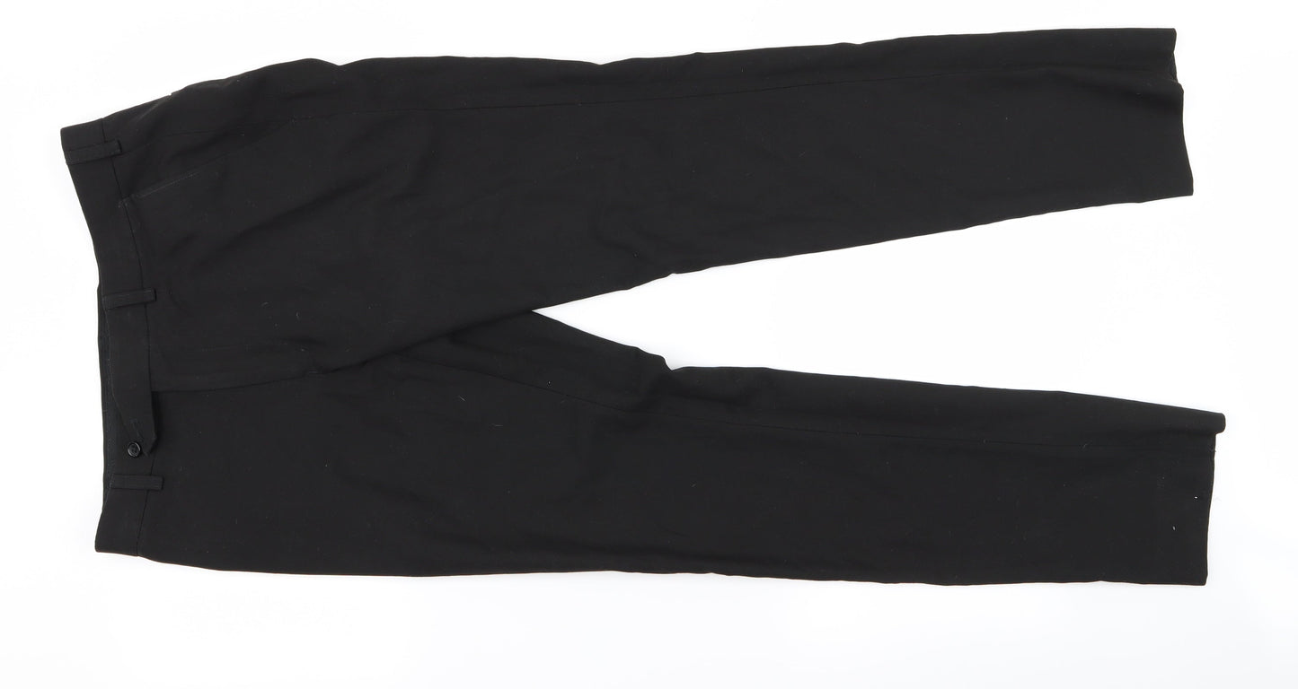 Womens UK Size 30 NEXT Extra-Slim Fit  Black Trousers