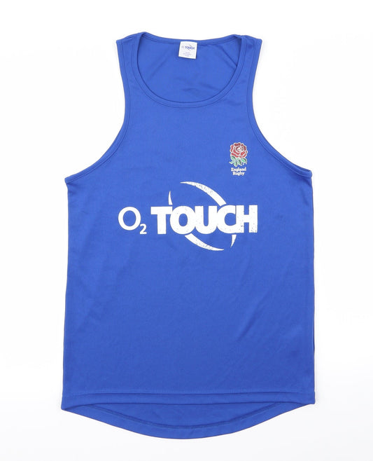 02 Mens Blue   Basic Tank Size S  - 02