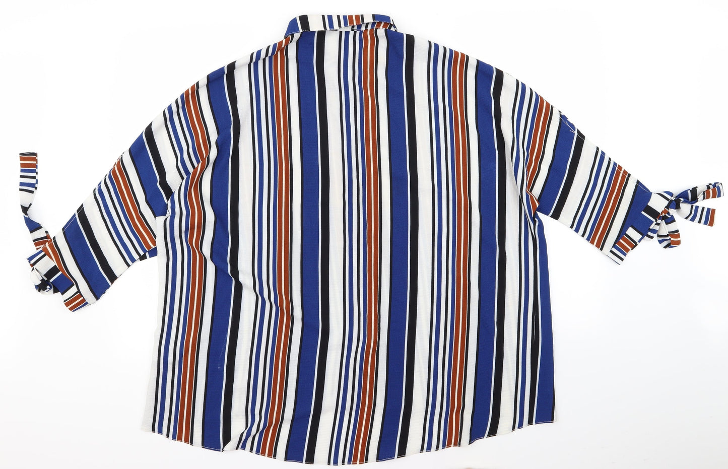 Womens UK Size 14 New Look Blue Basic Button-Up