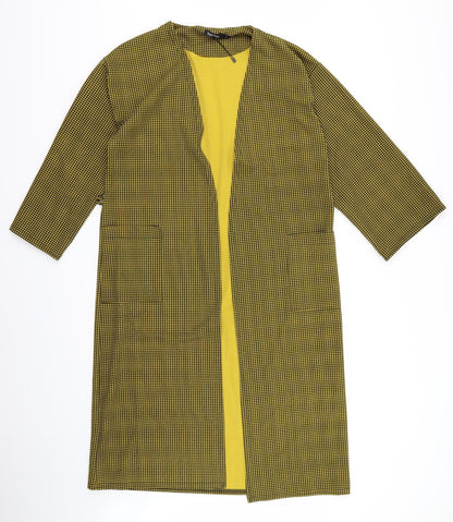 Boohoo Womens Red Argyle/Diamond  Jacket  Size L