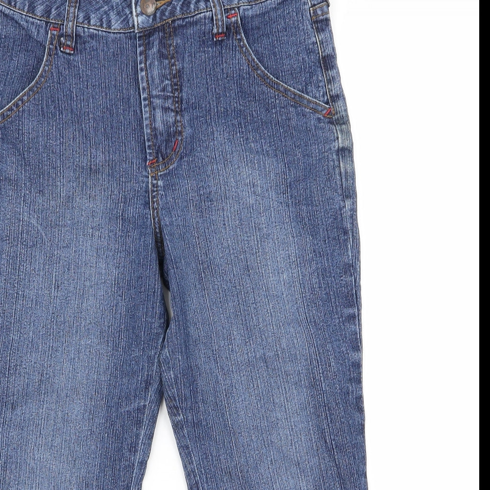 life energy Womens Blue   Wide-Leg Jeans Size 10