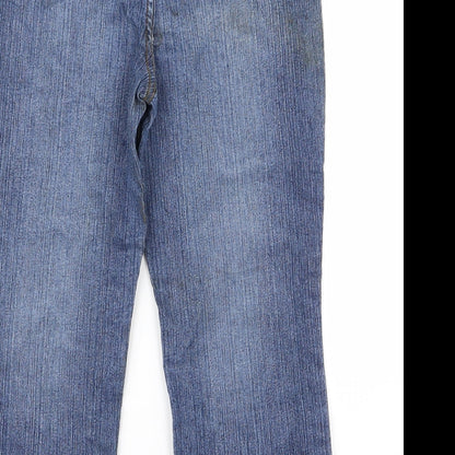 life energy Womens Blue   Wide-Leg Jeans Size 10