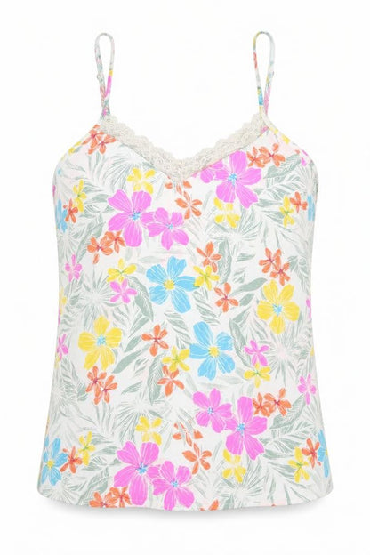 Secret Possesions Womens White Floral  Top Pyjama Top Size 12