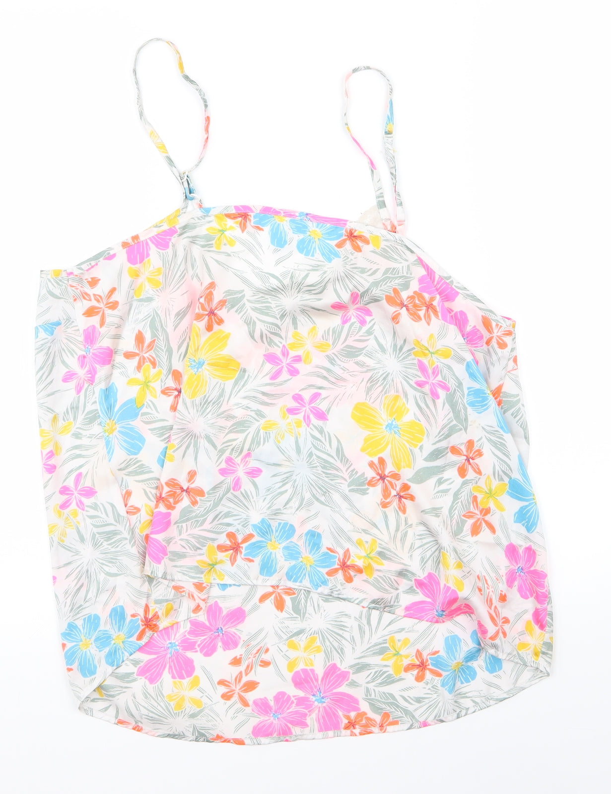 Secret Possesions Womens White Floral  Top Pyjama Top Size 12