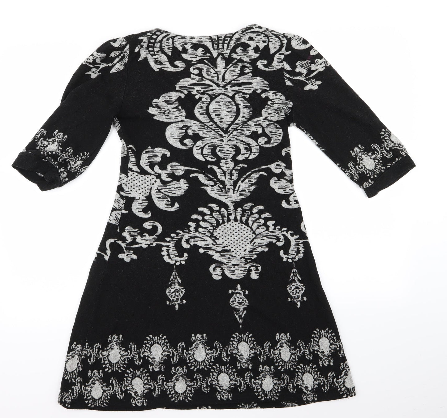 izabel Womens Blue Floral  Shirt Dress  Size S