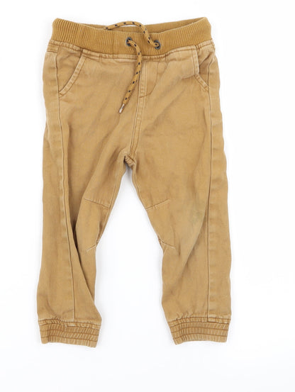 Preworn Baby Brown   Jogger Trousers Size 0-3 Months