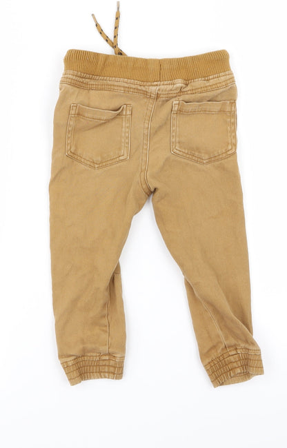 Preworn Baby Brown   Jogger Trousers Size 0-3 Months