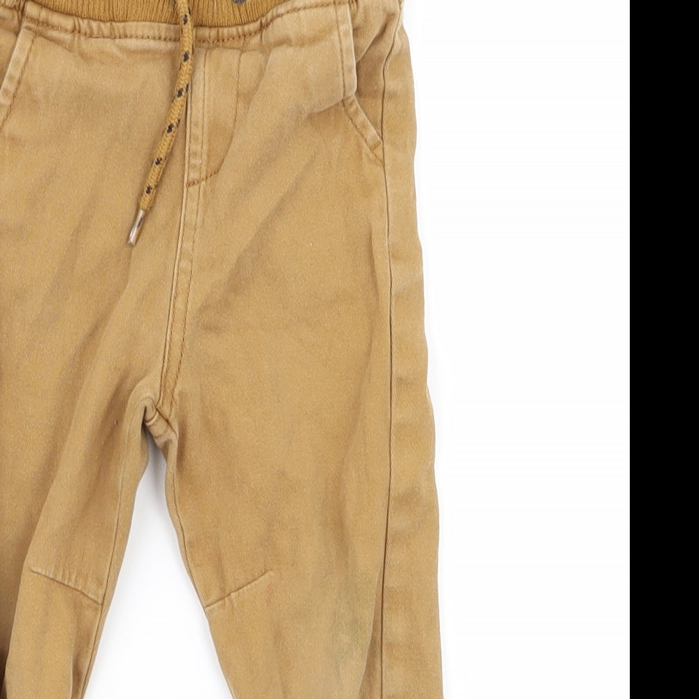 Preworn Baby Brown   Jogger Trousers Size 0-3 Months