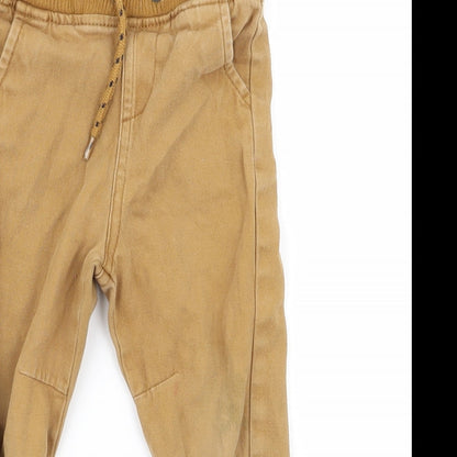 Preworn Baby Brown   Jogger Trousers Size 0-3 Months