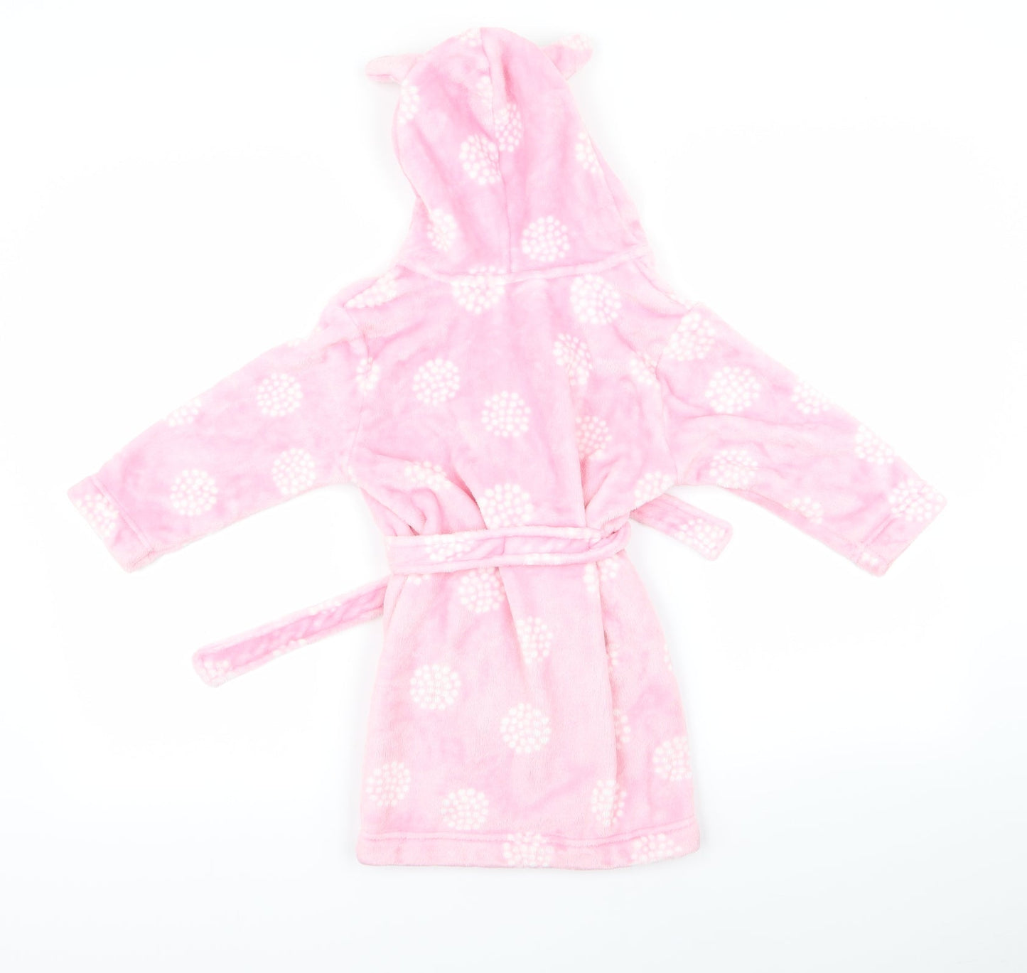 John Lewis Girls Pink Animal Print  Top Robe Size 2 Years