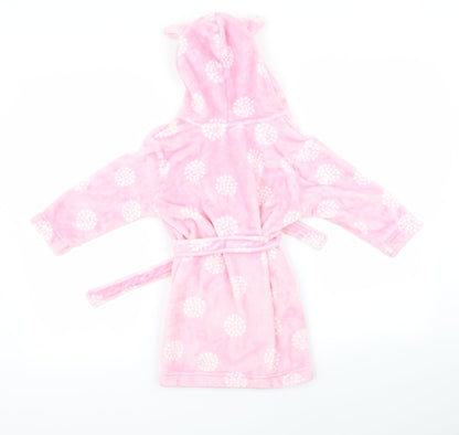 John Lewis Girls Pink Animal Print  Top Robe Size 2 Years