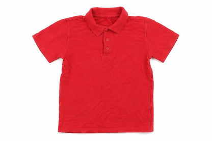 Preworn Boys Red   Basic Polo Size 8 Years