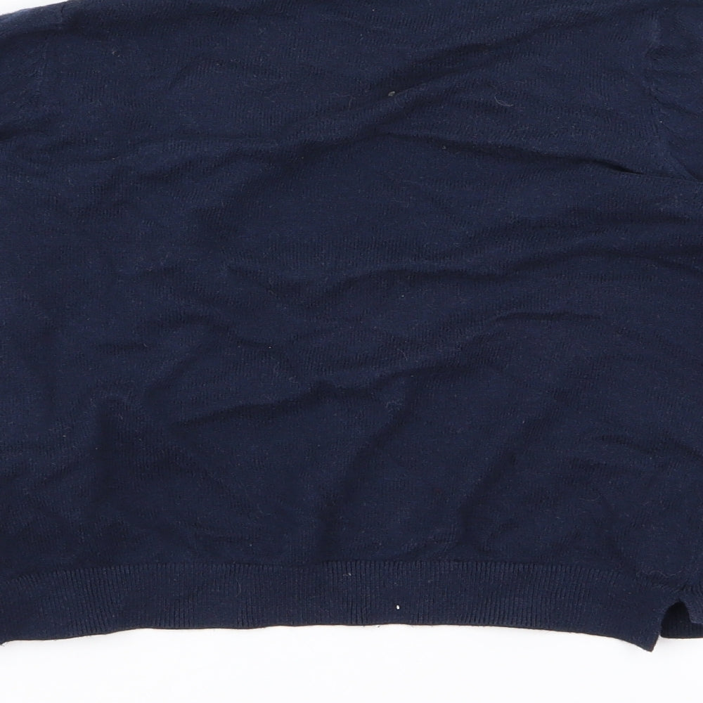 H&M Girls Blue   Cardigan Jumper Size 6 Years