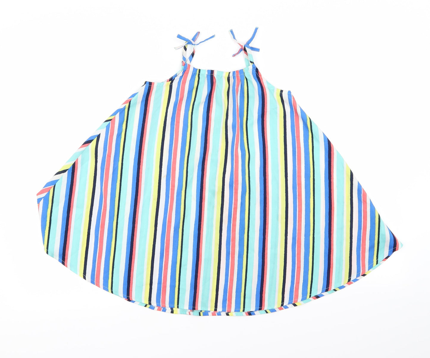 girlsweat Girls Blue Striped  A-Line  Size 4 Years