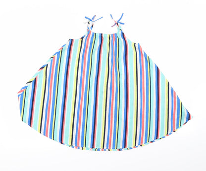 girlsweat Girls Blue Striped  A-Line  Size 4 Years