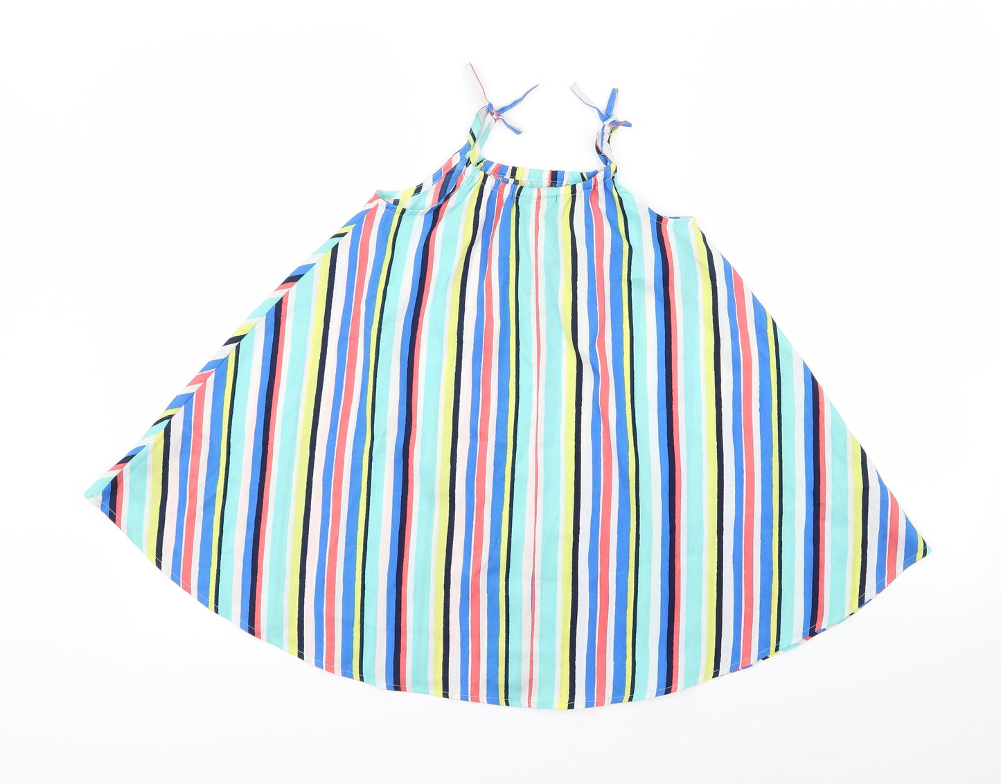 girlsweat Girls Blue Striped  A-Line  Size 4 Years