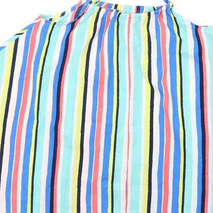 girlsweat Girls Blue Striped  A-Line  Size 4 Years
