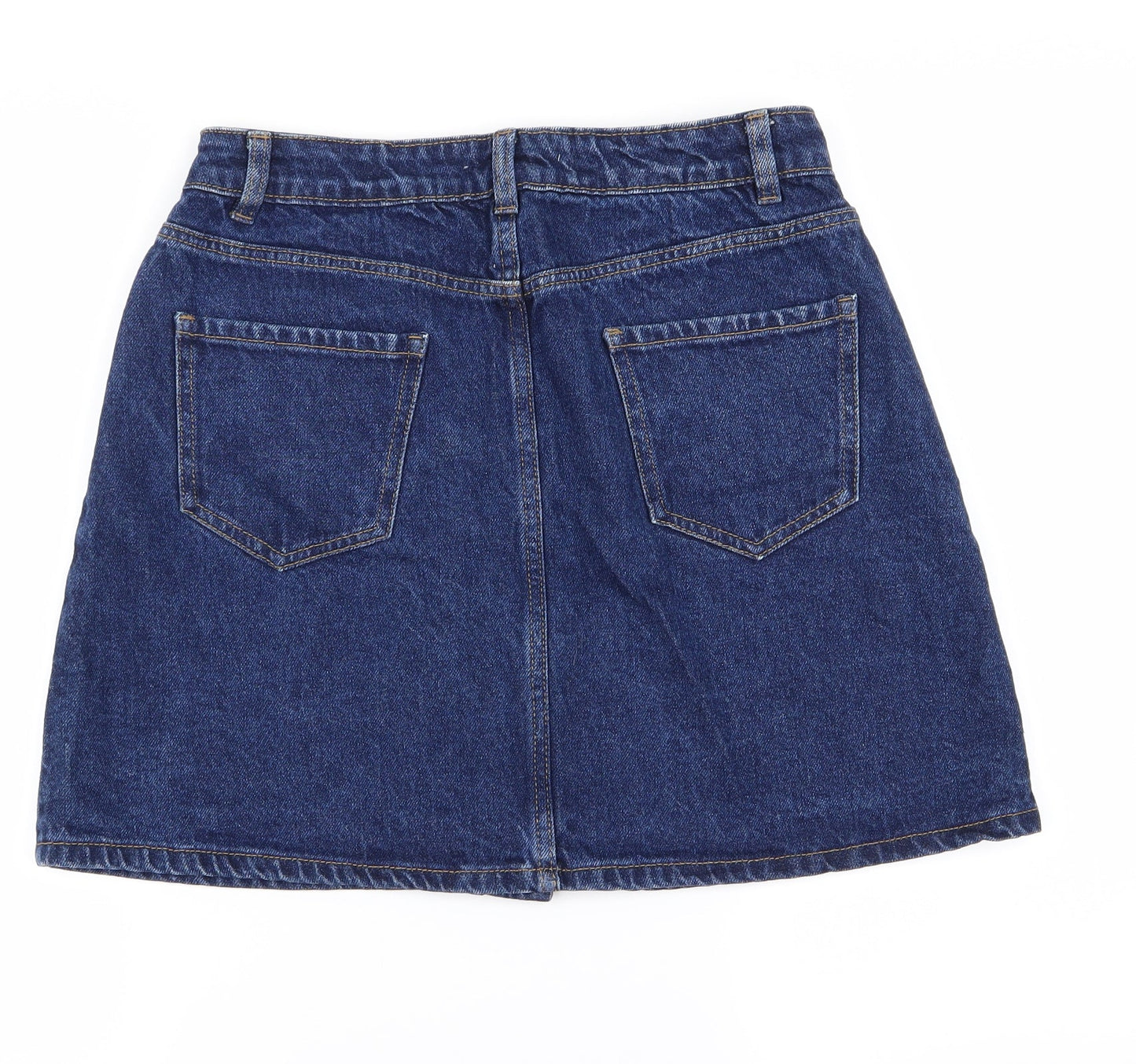 Womens UK Size 10 Preworn Straight & Pencil Denim Skirt