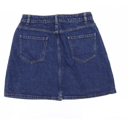 Womens UK Size 10 Preworn Straight & Pencil Denim Skirt