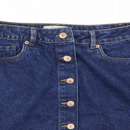 Womens UK Size 10 Preworn Straight & Pencil Denim Skirt