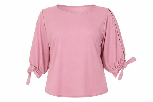 Boohoo Womens Pink   Basic T-Shirt Size 10  - Cold Shoulder
