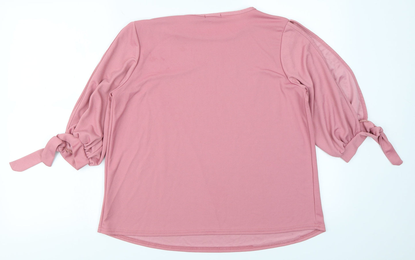 Boohoo Womens Pink   Basic T-Shirt Size 10  - Cold Shoulder
