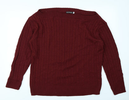 Be Jealous Womens Red   Pullover Jumper Size 2XL