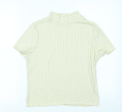 Primark Womens Ivory   Basic T-Shirt Size M