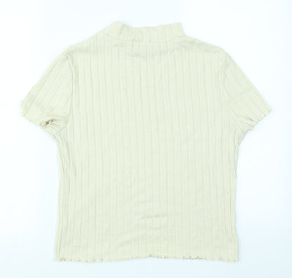 Primark Womens Ivory   Basic T-Shirt Size M