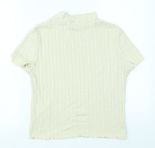 Primark Womens Ivory   Basic T-Shirt Size M