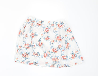 SheIn Girls White Floral  Mini Skirt Size 8 Years