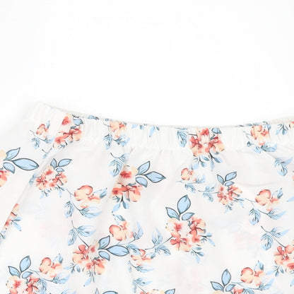 SheIn Girls White Floral  Mini Skirt Size 8 Years