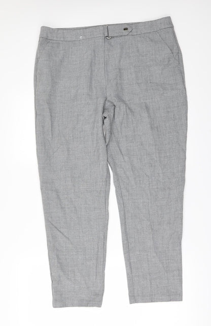 F&F Womens Grey   Trousers  Size 16 L27 in