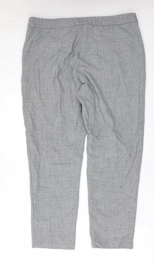 F&F Womens Grey   Trousers  Size 16 L27 in