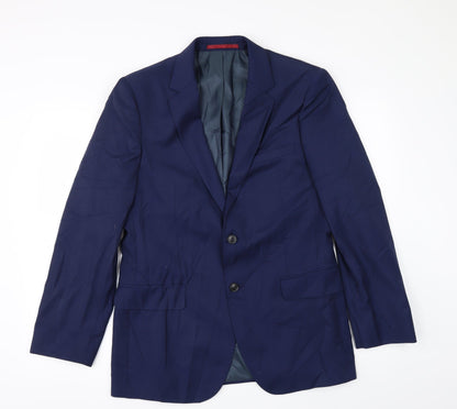 Mens UK Size 40 Burton Regular Blue Suit Jacket