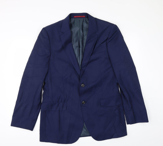 Mens UK Size 40 Burton Regular Blue Suit Jacket