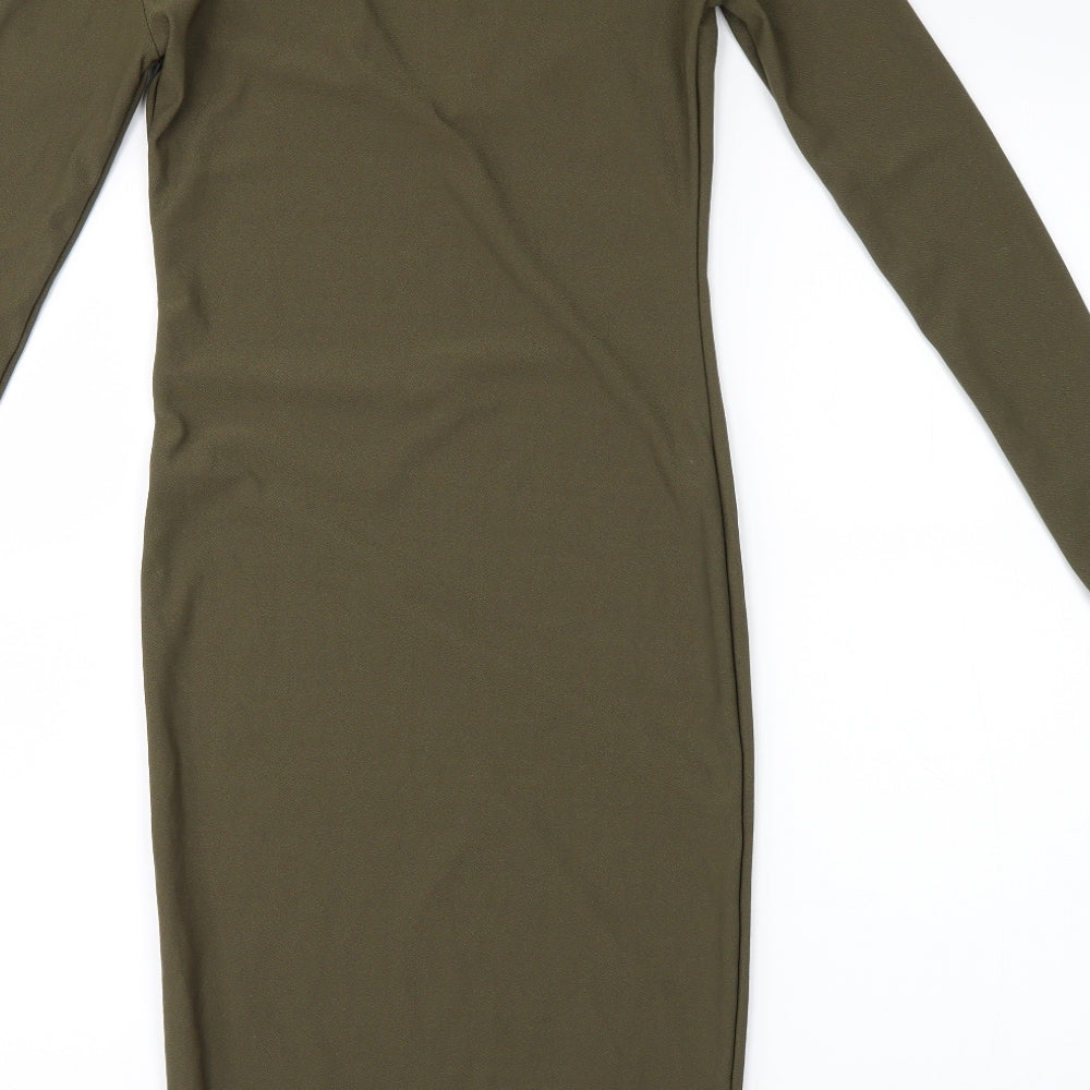 I SAW IT FIRST Womens Green   Bodycon  Size 6