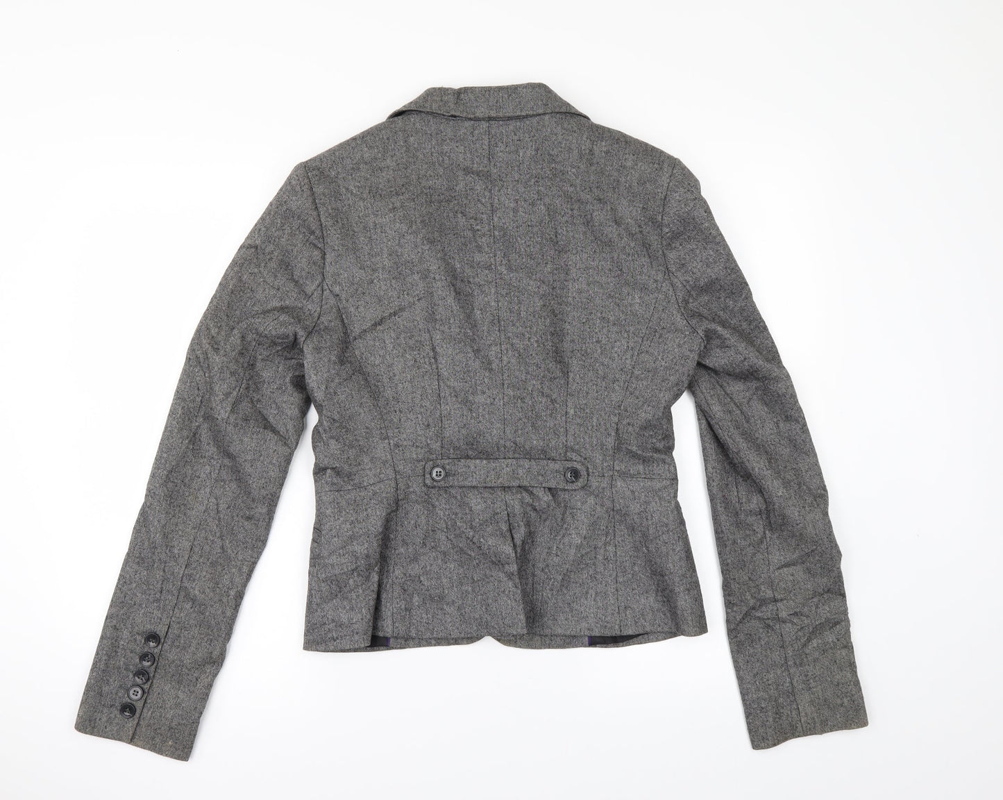 H&M Womens Grey   Jacket Suit Jacket Size 10